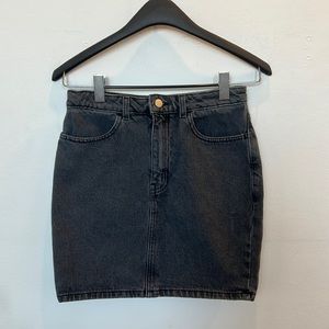 American Apparel black/grey Jean skirt